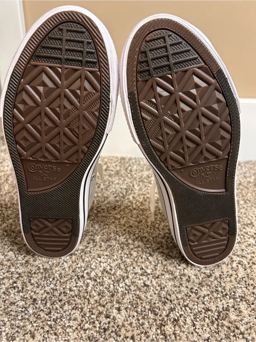 NWT Converse CTAS Street Slip Barely Grey Silver Metallic Sneakers Size 4 Kids